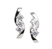 Orecchini Bluamante Donna in Argento Cubic Zirconia BOR395BH